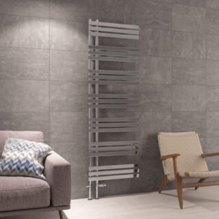 Eastbrook Leonardo Straight Heated Towel Rail - Chrome - Image 12