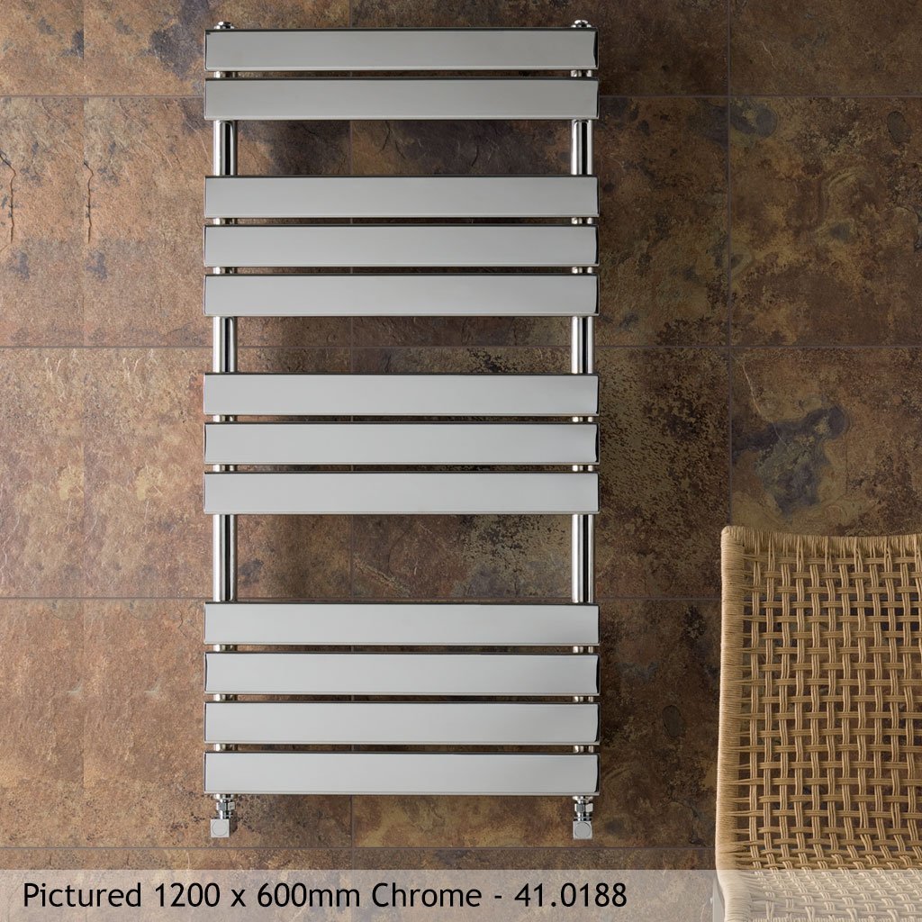 Eastbrook Staverton Tube on Tube Straight Heated Towel Rail – Chrome - 800mm x 1200mm