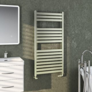 Eastbrook Staverton Straight Designer Heated Towel Rail - Brushed Brass - Image 4