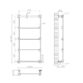 Eastbrook Stour Straight Heated Towel Rail - Brushed Brass - Image 12