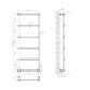 Eastbrook Stour Straight Heated Towel Rail - Brushed Brass - Image 14