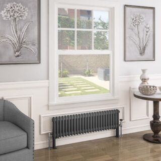 Eastbrook Imperia 2 Column Radiator - Matt Anthracite - Image 2