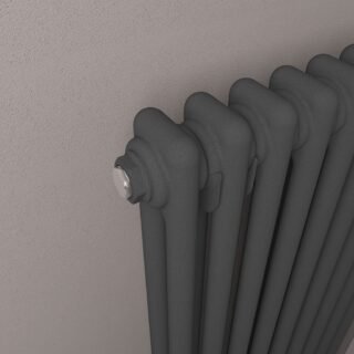 Eastbrook Imperia 2 Column Radiator - Matt Anthracite - Image 11