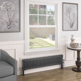 Eastbrook Imperia 2 Column Radiator - Matt Anthracite - Image 3