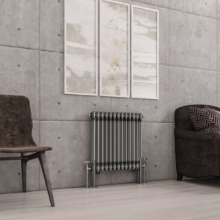 Eastbrook Imperia 2 Column Radiator - Bare Metal - Image 2
