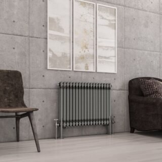 Eastbrook Imperia 2 Column Radiator - Bare Metal - Image 3