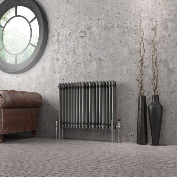 Eastbrook Imperia 3 Column Radiator - Bare Metal - Image 3