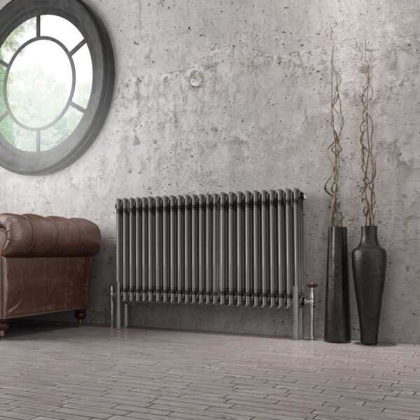 Eastbrook Imperia 3 Column Radiator - Bare Metal - Image 4