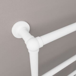 Eastbrook Stour Straight Heated Towel Rail - Matt White - Image 8