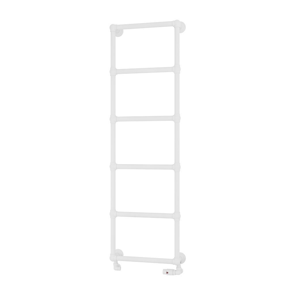 Eastbrook Stour Straight Heated Towel Rail – Matt White - 1550mm x 500mm