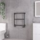 Eastbrook Stour Straight Heated Towel Rail - Matt Anthracite - Image 3