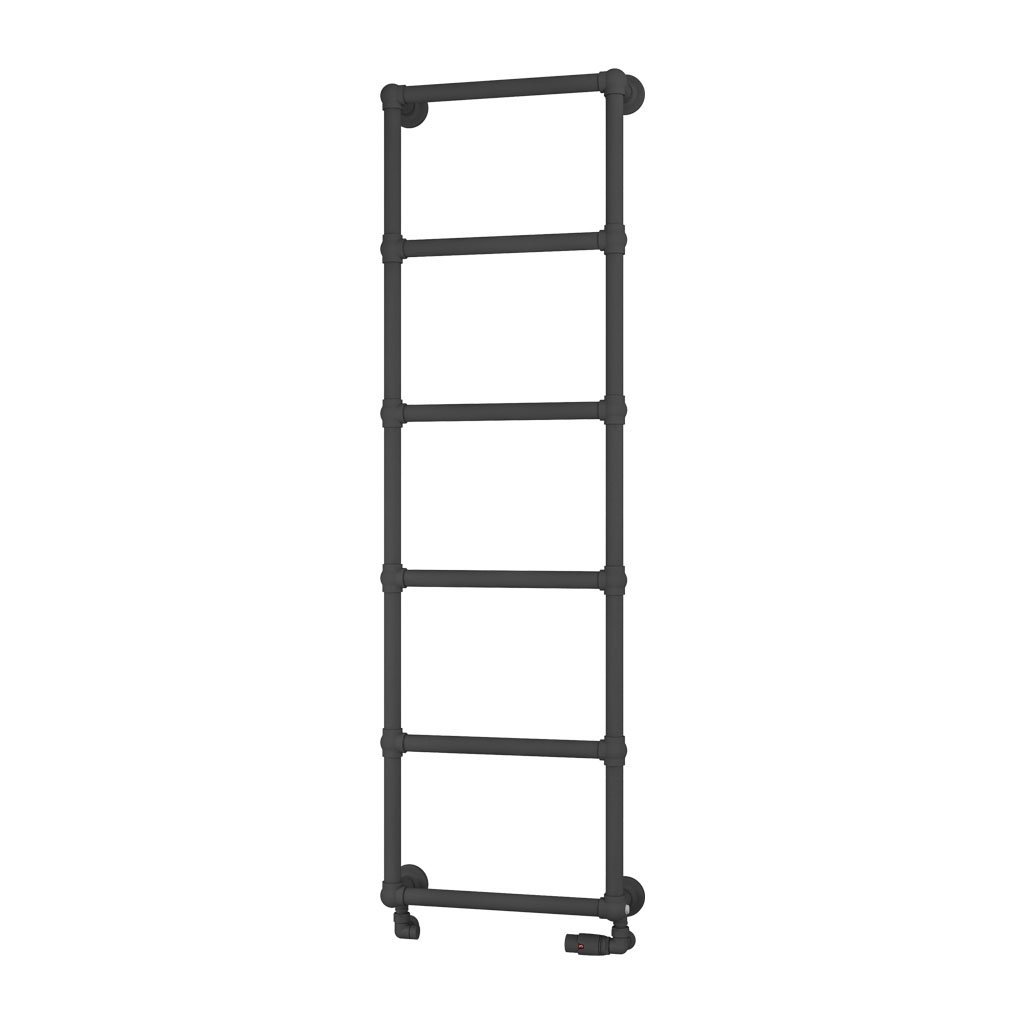 Eastbrook Stour Straight Heated Towel Rail – Matt Anthracite - 1550mm x 500mm