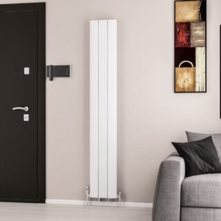 Eastbrook Trent Aluminium Designer Radiator - Matt White - Image 2