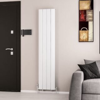 Eastbrook Trent Aluminium Designer Radiator - Matt White - Image 3