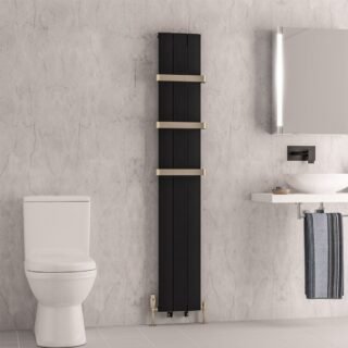 Eastbrook Trent Aluminium Designer Radiator - Matt Black - Image 7