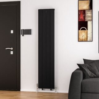 Eastbrook Trent Aluminium Designer Radiator - Matt Black - Image 3