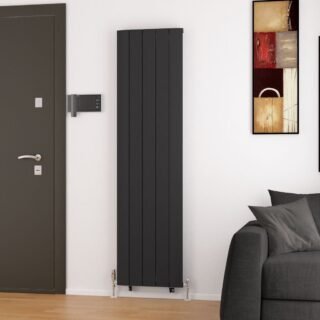 Eastbrook Trent Aluminium Designer Radiator - Matt Black - Image 4