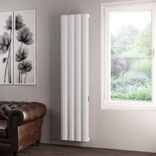Eastbrook Derwent Dry Element Aluminium Designer Radiator - Matt White - Image 3