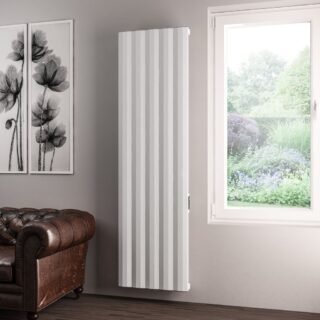 Eastbrook Derwent Dry Element Aluminium Designer Radiator - Matt White - Image 4