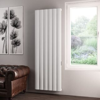 Eastbrook Derwent Dry Element Aluminium Designer Radiator - Matt White - Image 5
