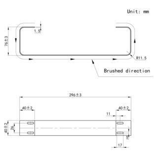 Eastbrook Charlton/Rosano Towel Hanger - Brushed Brass - Image 6