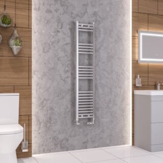 Eastbrook Wendover Straight Heated Towel Rail - Chrome - Image 2