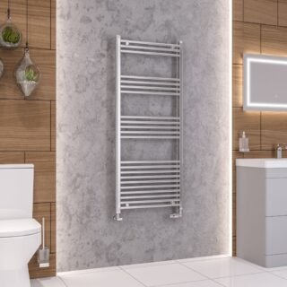 Eastbrook Wendover Straight Heated Towel Rail - Chrome - Image 5