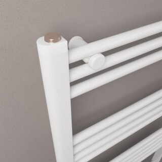 Eastbrook Wendover Straight Heated Towel Rail - Gloss White - Image 7