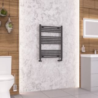Eastbrook Wendover Straight Heated Towel Rail - Matt Anthracite - Image 10