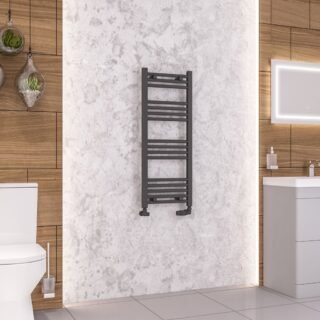 Eastbrook Wendover Straight Heated Towel Rail - Matt Anthracite - Image 13