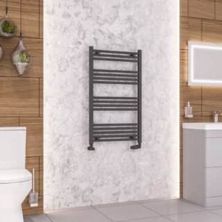 Eastbrook Wendover Straight Heated Towel Rail - Matt Anthracite - Image 15