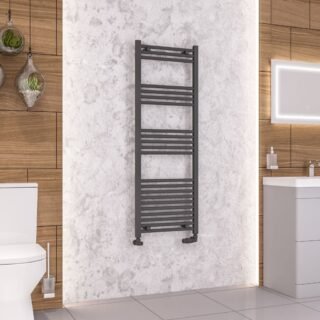 Eastbrook Wendover Straight Heated Towel Rail - Matt Anthracite - Image 21