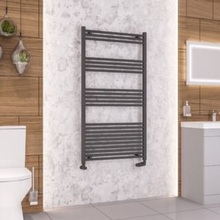Eastbrook Wendover Straight Heated Towel Rail - Matt Anthracite - Image 23