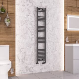 Eastbrook Wendover Straight Heated Towel Rail - Matt Anthracite - Image 24