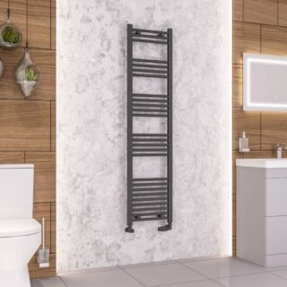 Eastbrook Wendover Straight Heated Towel Rail - Matt Anthracite - Image 25