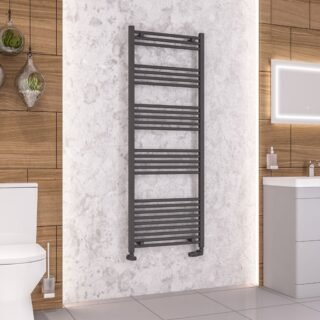 Eastbrook Wendover Straight Heated Towel Rail - Matt Anthracite - Image 27