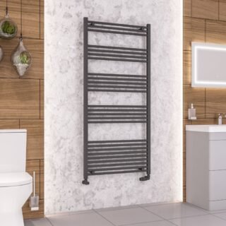 Eastbrook Wendover Straight Heated Towel Rail - Matt Anthracite - Image 28