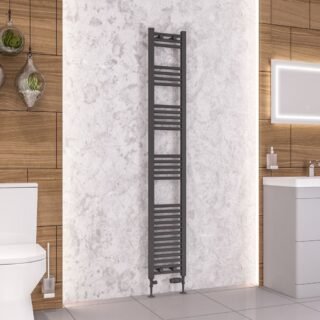 Eastbrook Wendover Straight Heated Towel Rail - Matt Anthracite - Image 29