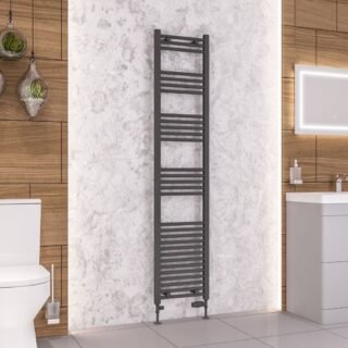 Eastbrook Wendover Straight Heated Towel Rail - Matt Anthracite - Image 30