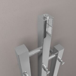 Eastbrook Conwy Designer Radiator - 1200mm x 260mm - Chrome - Image 4