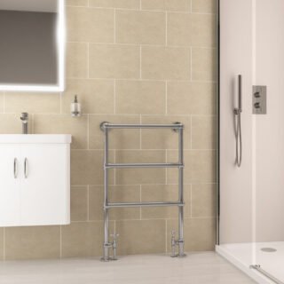 Eastbrook Windrush Heated Towel Rail - Chrome - Image 3