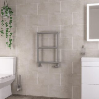 Eastbrook Stour Straight Heated Towel Rail - Chrome - Image 2
