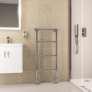 Eastbrook Windrush Heated Towel Rail - Chrome - Image 4