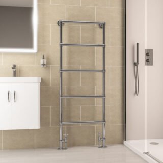 Eastbrook Windrush Heated Towel Rail - Chrome - Image 7