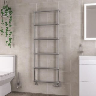 Eastbrook Stour Straight Heated Towel Rail - Chrome - Image 7