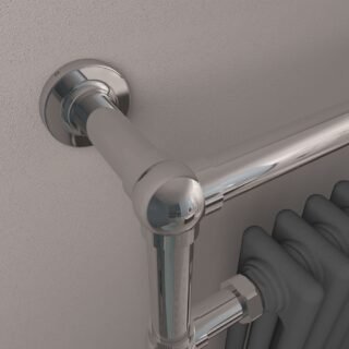 Eastbrook Avon Straight Heated Towel Rail - Chrome/Matt Anthracite - Image 5