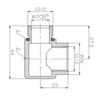Eastbrook Dual Fuel Elbow - Image 2