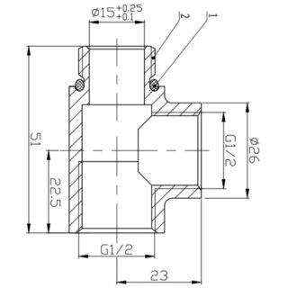 Eastbrook Element T Piece - Image 2