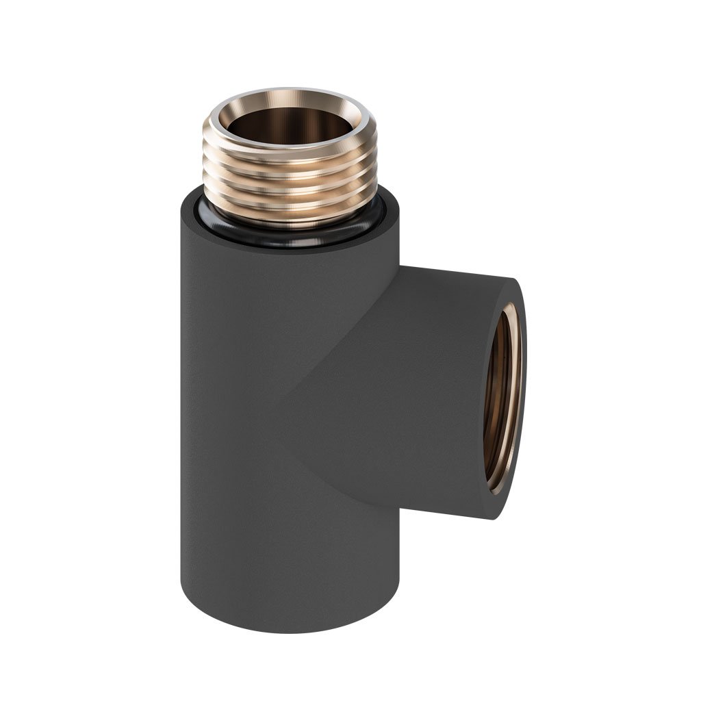 Eastbrook Element T Piece - Matt Anthracite