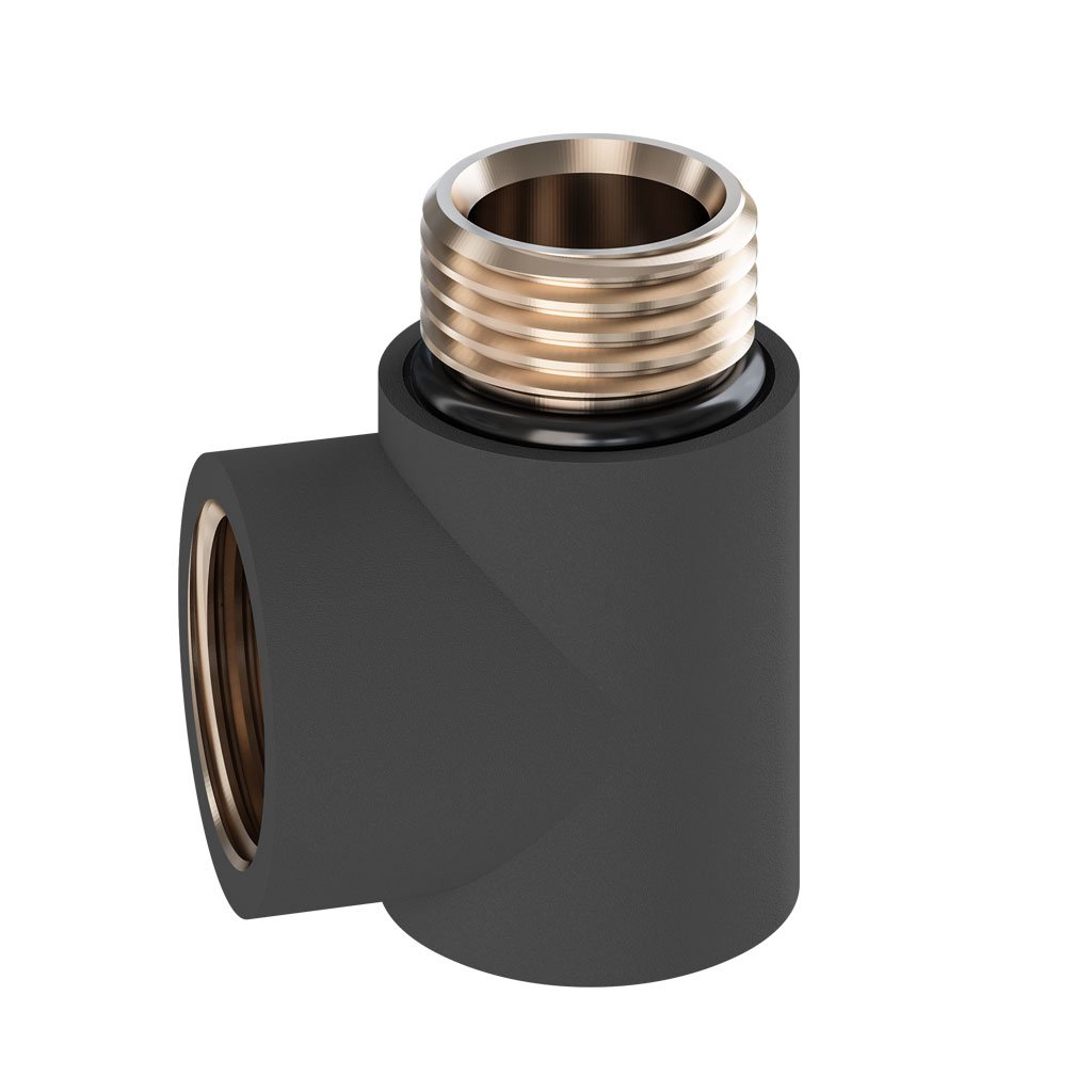 Eastbrook Dual Fuel Elbow - Matt Anthracite